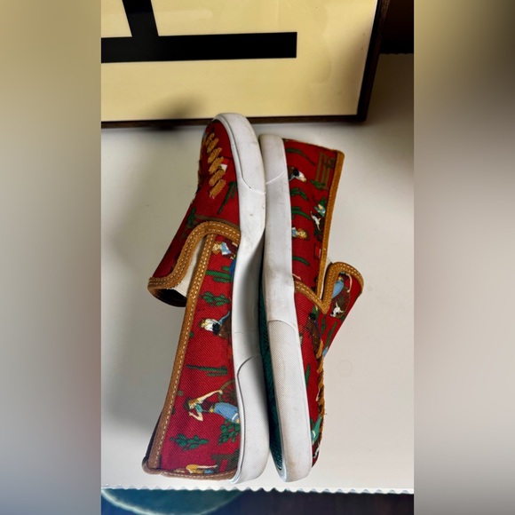 Reba by Justin Slip-On Canvas Shoes with Western Print - Sz 10 - Picture 4 of 6